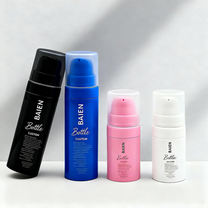 5 10 15 30 50 ml Bouteille à pompe sans air bleu clair Ensemble rechargeable - Product Image 5