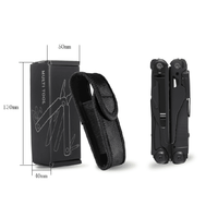 MUPL-113 Noir Outil multifonction de haute qualité Pince multifonction portable Pliable Camping en plein air Outil d'urgence EDC Ouvre-boîtes