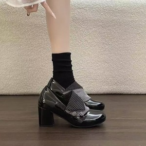 Nuevos Zapatos de Tacón Alto Estilo Francés Vintage para Mujer, con Punta Redonda, Diseño de Puntos, Tipo Mary <span class=keywords><strong>Jane</strong></span>, Antideslizantes, con Tacón de 3 cm - Product Image 1