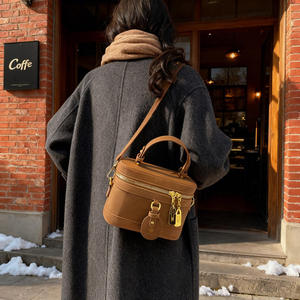 Bolso de Mujer Transfronterizo, Bolso de Mano Premium de Nicho, Bolso Tipo Cubo Vintage, Bolso Bandolera - Product Image 4