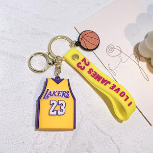 Meilleure vente Creative Cartoon Basketball Jersey No. 24 <span class=keywords><strong>James</strong></span> Harden Pendentif Hommes Femmes Tendance Sac Accessoires Porte-clés - Product Image 4