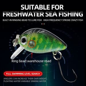 10 Uds Mini Crankbait Señuelos de Pesca Kits Swimbait cebos duros Minnow Wobble Crank señuelos para pesca de trucha lubina - Product Image 3