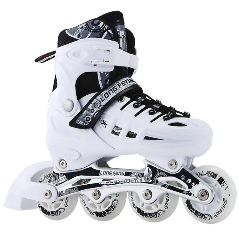 wholesale Adjustable rollerskates Inline single row Roller skate Shoe for Adults Girls Boys Men Women with led flash light Wheel