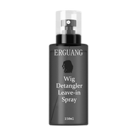 Perruque sans enchevêtrement spray démêlant hydratant et contrôle des frisottis revitalisant léger sans rinçage pour perruques de cheveux synthétiques et humains