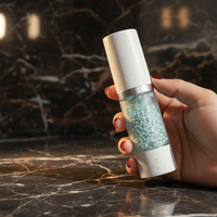 Flacon pompe airless en plastique à bouchon hermétique 15ml 30ml 50ml, distributeur d'emballage cosmétique pour crème et lotion de soin, avec système de conservation sous vide