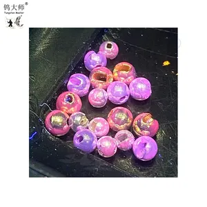 Perles de pêche à la mouche en tungstène pour accessoires de pêche, usine OEM, couleurs UV et taille personnalisées