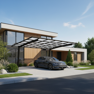 Pergola professionnelle en aluminium pour voiture, auvent métallique, poteaux de <span class=keywords><strong>carport</strong></span> en aluminium - Product Image 1