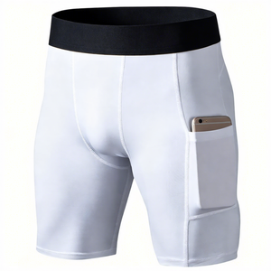 CELINNE Fitness Running Compression Men <b>Boxer</b> Brief Underwear Quick Dry Breathable Long Leg Men <b>Boxer</b> Shortunderwear With Pocket - Product Image 4