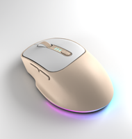 Kabel Penerima USB M2 Tipe-C Mouse Nirkabel 2.4G Isi Ulang 4800 DPI RGB Backlit 6D Mouse Gaming Ergonomis