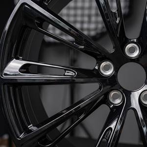 Nuevas Llantas Deportivas Cóncavas Forjadas para <span class=keywords><strong>Audi</strong></span> Q8 A8 RS6 RS4 21*9j 22*10j ET 20/27 PCD 5X112 Acabado Negro Mate, 5 Años de Garantía - Product Image 4