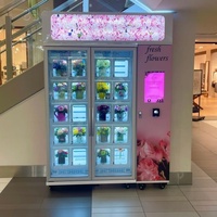 Nouveau distributeur automatique de fleurs de casier de refroidissement Keep Fresh et lecteur de cartes sur la machine