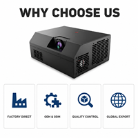 Projecteur dôme grand format pour cinéma vidéo, 8000 lumens ANSI, LCD numérique, planétarium 3D, objectif fisheye 360 degrés