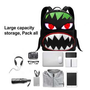 2024 gros dynamique intelligent grand écran affichage Led petit monstre sac à dos avec Programmable étanche Led sac écran affichage - Product Image 3