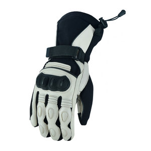 Guantes de Motocicleta Personalizados, de Cuero, con Protección para las Manos, Diseño de Dedos Completos, Guantes de Motocicleta de Cuero de Moda para Carreras - Product Image 3