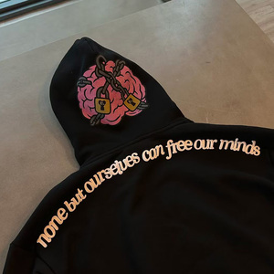 Tùy Chỉnh Của Nhà Sản Xuất Người Đàn Ông Của Giản Dị Mùa Đông Thể Thao Thiết Lập Thoải Mái Mềm Cotton Màn Hình In Stack Thiết Kế Thêu Dệt Kim - Product Image 5