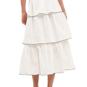 Moda Personalizar Ropa de señora Capas casuales Faldas escalonadas de mujer - Product Image 2