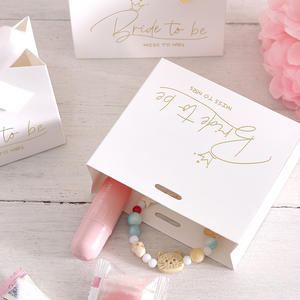 10*10,5*4,5 cm Bride to Be Candy Boxes Despedida de soltera <span class=keywords><strong>Miss</strong></span> to <span class=keywords><strong>Mrs</strong></span> White Boxes con cinta Wedding Candy Mini bolsas de embalaje de regalo - Product Image 6