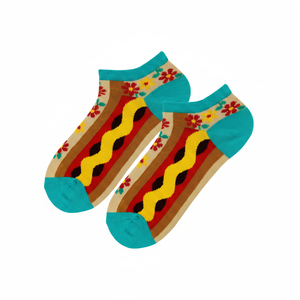 Calcetines Tobilleros Transpirables con Bordado Floral y Diseño de Salchicha, Logotipo Personalizado, Talla Única, Tejido de Nailon para Uso Diario en Invierno - Product Image 2