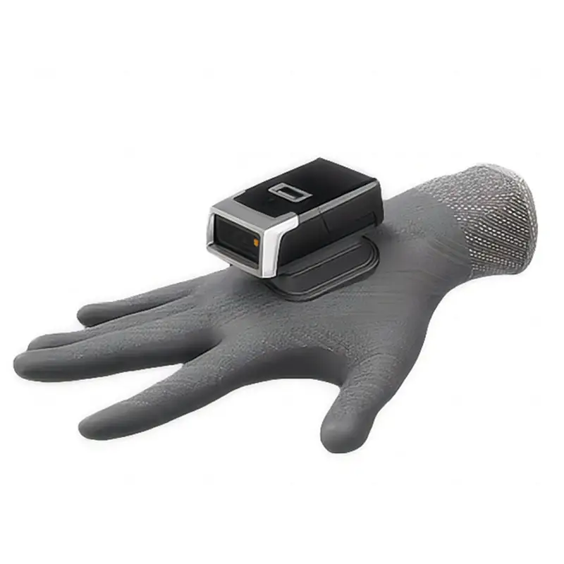 Wholesale Megapixel CMOS 1D 2D QR Code Scanner BT 2.4G Wireless Portable Finger Wearable Wrist Barcode Scanner