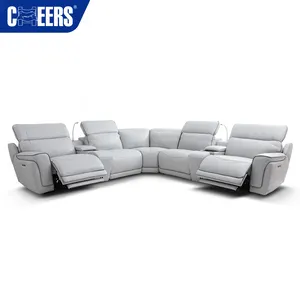 MANWAH CHEERS Grosir Furnitur Italia Sofa Recliner Daya Penampang Modern