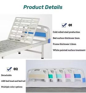 Cama Hospitalaria Manual con Manivela Única y Cabecera de ABS para Terapia - Mobiliario Médico - Product Image 3