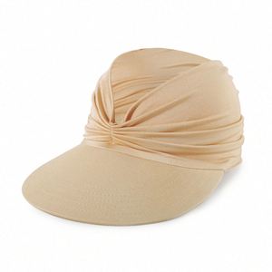 Sombrero de Playa para Mujer, Protección UV, Elástico, para Primavera y Verano, Visera para el Sol - Product Image 3