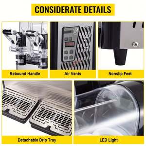 Commercial Stainless Steel 3L*2 370W Slush Machine New <b>Style</b> Beverage - Product Image 6