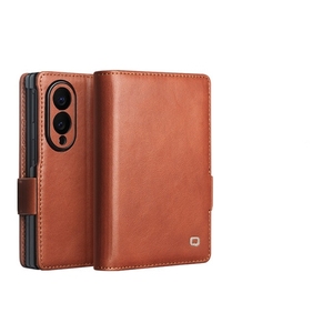Étui de protection intégral antichoc en cuir véritable fait main avec portefeuille magnétique pour Samsung Z Fold 8 - Product Image 6