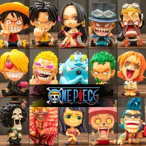 16 stil Anime Luffy Zoro Ace karakter modeli dekorasyon koleksiyonu oyuncak aksiyon figürü