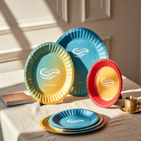 Assiettes en papier blanches jetables de 6 pouces pour fêtes, vente en gros d'usine