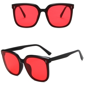 Gafas de Sol DLL1107 Gentle 2021 Monster, Diseño GM, Marcas Famosas, Moda Vintage, Estilo Oversize, Unisex, Rojo Blanco, UV400 - Product Image 3
