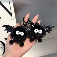 Mignon Halloween Petit Diable Sac Pendentif Vison Cheveux Ins Peluche Boule Elfe Porte-clés Ajoutez du Style à Votre Tenue