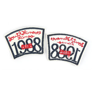 Écussons brodés personnalisés en polyester pour la ligue de football, numéros à repasser <span class=keywords><strong>sur</strong></span> les maillots de football, écussons brodés - Product Image 2