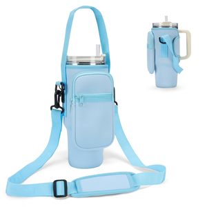 Bolsa Portabotellas para Vaso Stanley de 40/30 oz con Bolsillo para Teléfono, Portabotellas con Correa para Accesorios de Vaso Stanley - Product Image 1