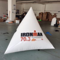 Logo personnalisé de l'eau flottant marqueur de course bouée d'air natation triathlon ballon gonflable publicité pour les marqueurs de course