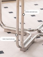 Table basse carrée moderne minimaliste en acier inoxydable et verre trempé pour salons compacts, mobilier haut de gamme pour la maison