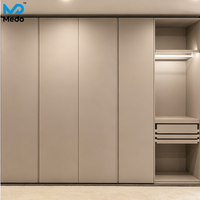 Armoire de luxe finition chêne, prête à assembler (RTA), placard de rangement minimaliste pour chambre à coucher avec tiroirs, fabrication OEM ODM sur mesure