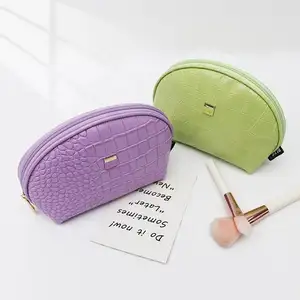 Custom Pu Leather Cosmetic Bag Daily Used Organizer Cosmetic Waterproof Makeup Bag For Ladies