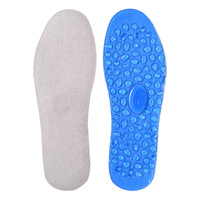 Semelle Intégrale en Gel TPE Motif Fleur – Coupe Avant-Arrière avec Picots Granulaires en Relief pour Massage de la Plante du Pied, Absorption des Chocs, Confort et Soulagement de la Douleur