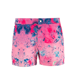 Pantaloncini da ginnastica elastici da <span class=keywords><strong>uomo</strong></span> di alta qualità pantaloncini da spiaggia elasticizzati a 4 vie Shorts da spiaggia slip in Spandex riciclati stampati personalizzati - Product Image 3