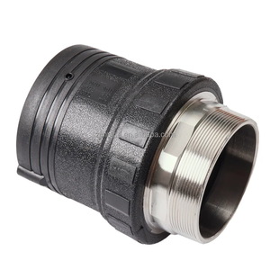 EF Electro <span class=keywords><strong>Fusion</strong></span> HDPE Rohr verschraubungen Kupplung Außengewinde MÄNNLICH 90mm S90 Hochdrucks chweiß anschluss für Wasser versorgung - Product Image 2