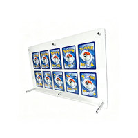 Support de Présentation Magnétique en Acrylique à 5 Emplacements pour Cartes Gradées – Présentoir de Bureau Autonome pour Slabs de Cartes à Collectionner PSA CGC BGS