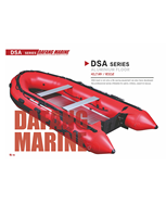 DAMA bateau gonflable de haute qualité bateaux pneumatiques de pêche au sol en aluminium avec certification CE