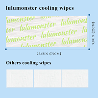 Lingettes Rafraîchissantes Personnalisées pour l'Été – Abaisse la Température, Nettoyantes Visage & Corps, Effet Glacé, Désodorisantes