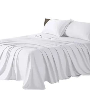 bettlaken 100 baumwolle qualität bett-set 4 stück queen size bett baumwolle 143 cc flachbett-set