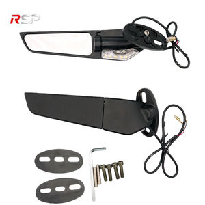 Nuevo Paquete de Cartón con 30 <span class=keywords><strong>Pares</strong></span> de Espejos Retrovisores Plegables para Motocicleta, HD, Anti-Distorsión, Ángulo Ajustable, Aleación de Aluminio, <span class=keywords><strong>Señal</strong></span> de Giro LED - Product Image 4