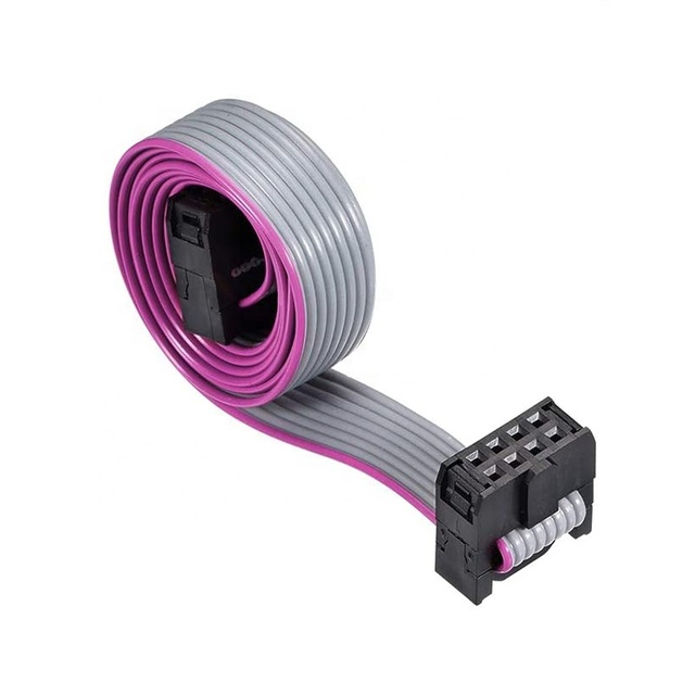 Electronic 2.54 mm Pitch IDC Flat Ribbon Cable 6-50 Pin AWM 20624 Ribbon Flex Cable for Various Applications