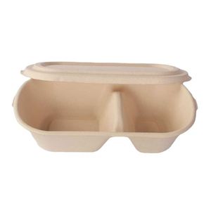 Boîtes biodégradables personnalisables avec logo et taille au choix, vertes et respectueuses de l'environnement, pour l'emballage de la restauration rapide - Product Image 2