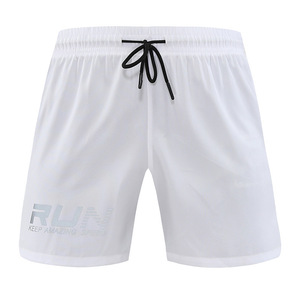 Men's Running Shorts Quick Dry Breathable Double Layer Training Sport Shorts For Marathon Fitness Workout With Logo Print - Product Image 3