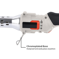 Vertak 550 ℃   Allumeur de charbon de bois électrique sans fil rechargeable, allume-feu rapide pour barbecue, fumoir, foyer